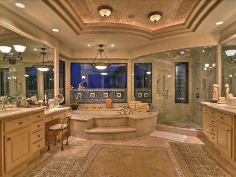 Bathroom Layout Ideas, Royal Bathroom, Dream Life House, Tuscan House, Mediterranean Home, Large Bathrooms, Dream Bathrooms, Dream House Interior, Design Your Dream House