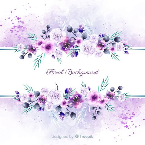 Watercolor spring floral background Free Vector Spring Floral Background, Watercolor Spring, Frame Floral, Background Flower, Digital Texture, Floral Border Design, Flower Watercolor, Flower Background Wallpaper, Copyright Free