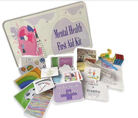 Health Kit, Wellness Kit, Mental Health First Aid, Note Pen, Card Workout, Health Activities, Mindfulness Exercises, Bubble Wands, Mindfulness Activities