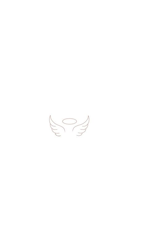 One Line Angel Wings, Tiny Halo Tattoo, Angel Wing Line Tattoo, Memorial Fine Line Tattoo, Cute Angel Wings Tattoo, Fine Line Angel Wing Tattoo, Angle Wings Tattoo Women, Angel Wings Fine Line Tattoo, Mini Angel Wings Tattoo