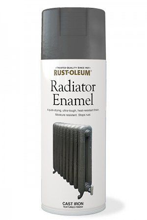 Rust-oleum Radiator Enamel Paint Cast Iron 400ml Spray Paint Painted Radiator, Home Radiators, Diy Spray Paint, Cast Iron Radiators, Fence Paint, Color Spray, Rust Oleum, Radiator Cover, Enamel Paint