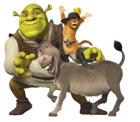 Shrek And Donkey, Fiona Shrek, Shrek Donkey, Green Sticker, Dreamworks Animation, Kid Movies, Shrek, Stock Pictures, Dreamworks