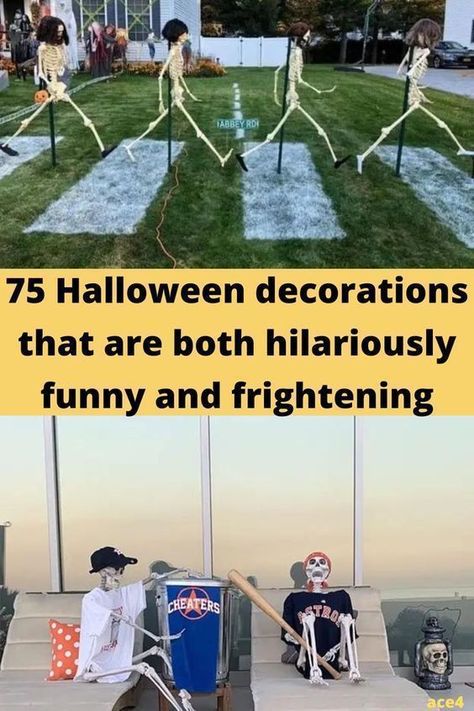 Halloween Yard Decorations Diy, Funny Halloween Decorations, Scary Halloween Decorations Outdoor, Halloween Decoration Ideas, Amazing Halloween Makeup, Halloween Yard Decorations, Scary Halloween Decorations, Halloween Yard, Easy Diy Halloween