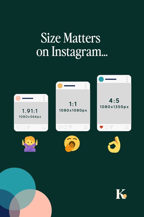 Here’s a quick rundown… 🙅🏼‍♀️ Landscape - it’s not great 🙅🏼‍♀️ This ratio takes up the least amount of space in feeds, meaning it's less likely to command attention. 🥱 It’s (not) hip to be square 🥱 The classic square post ratio is still good, but we can do better… 🙌🏻It’s official - bigger is better 🙌🏻 If you haven't yet, meet the 4:5 ratio. In this larger size, your content will fill up your audience's phone screen, giving you the most exposure possible. Winning! Hip To Be Square, Size Matters, Do Better, Phone Screen, Instagram Marketing, Colour Palette, Instagram Feed, Meant To Be, It Works