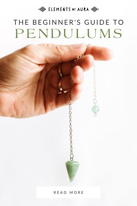 Do you remember as a child how fun it was to shake the Magic Eight Balls and be given an answer? Well, Pendulums are a little like that! Pendulums are an easy divination tool for beginners, and good news: You don't need to be a psychic to use one! Dowsing with pendulums is an amazing way to tap into your intuition and align with your Higher self for clarity, decision-making, and wisdom. Read More! How To Read Your Pendulum, Pendulum Reading, Pendulum For Beginners, How To Do Pendulum Readings, How To Make A Pendulum, How To Use A Pendulum For Beginners, Finding Things With Pendulum, Pendulum Witchcraft, How To Use A Crystal Pendulum