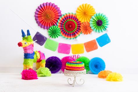 Piñata Smash Cake, Taco Cake Smash, First Fiesta Smash Cake, Mexican Smash Cake, My First Fiesta Cake, First Fiesta Cake Smash, Fiesta Cake Smash, Mexican Fiesta Cake, Mexican Decorations