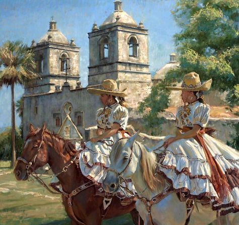 Folklorico Art, Mexican Rodeo, Hispanic Art, Mexican Artwork, Mexican Paintings, Latino Art, Mexican Culture Art, Mexico Culture, Mexico Art