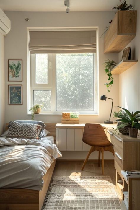 Small Room Inspo Minimalist, Minimalist Dorm, Room Styling, Dorm Inspo, Pinterest Contest, Deco Studio, Inspired Interiors, Dorm Room Inspiration, Minimalist Room