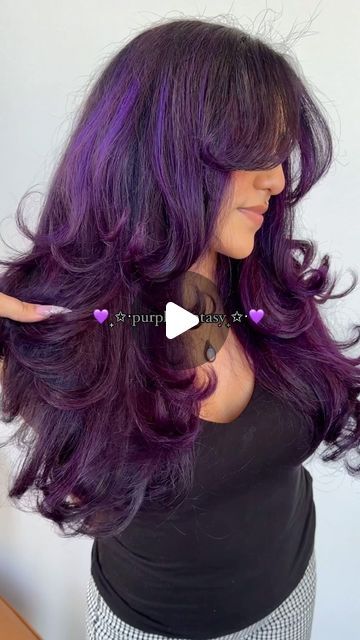 roxy 🕷️ / LOCATED IN MURRIETA CA 📍 on Instagram: "purple haired baddie 💜🌟  • @pravana 💜 • • • #layers #purplehair #purpleinspo #pravana #pravanavivids #murrietahairstylist #iehairstylist #solasalon #layeredhaircut" Pravana Vivids, Hair Inspo Color, Layered Haircuts, Purple Hair, Dark Purple, Roxy, Hair Inspo, Hair Stylist, Hair Inspiration