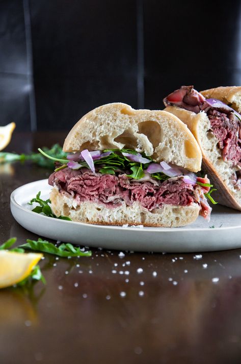 Shaved Roast Beef Sandwich, Roast Beef Sandwiches Deli, Roast Beef Ciabatta Sandwich, Roast Beef Horseradish Sandwich, Cold Roast Beef Sandwich Recipes, Roast Beef Sandwich With Horseradish, Best Roast Beef Sandwich, Homemade Horseradish Sauce, Deli Sandwiches Recipes