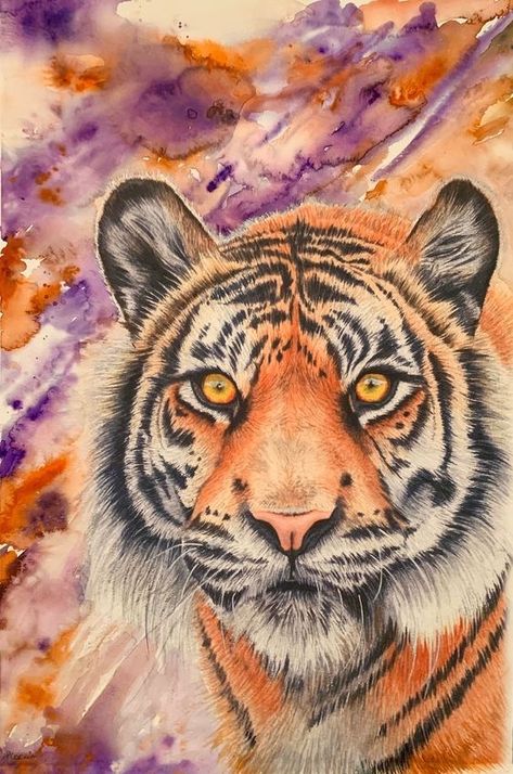 Clemson Painting, Clemson Tigers Wallpaper, Clemson Art, Orange Watercolor Background, Clemson Tiger Paw, Paw Background, Clemson Tigers Football, Tiger Decor, Bird Barn