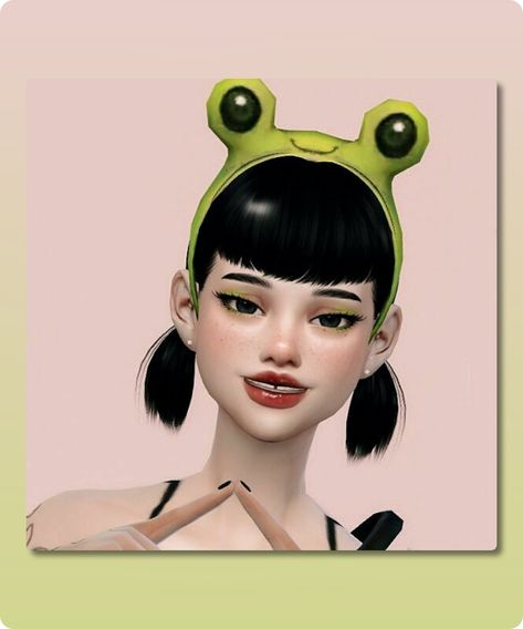 Sims 4 Sim CC: The   Froggie By Hedennychen Frog Sims 4 Cc, Halloween Eyeshadow, Sims 4 Cc Download, Best Sims, 3d Lashes, Platform Block Heels, Beyonce Knowles, Electronic Art, Sims 4 Cc