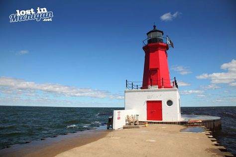 Menominee Michigan, Michigan Road Trip, The Other Side, Great Lakes, Wind Turbine, Great Places, Lost, Lighthouse, Michigan