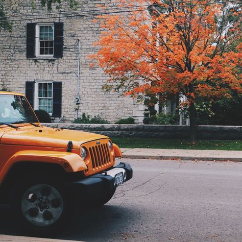 Car Nature, Kalyn Nicholson, Orange Jeep, Fall Harvest Decorations, Fall Boards, Fall Inspo, Best Seasons, Hello Fall, Autumn Cozy