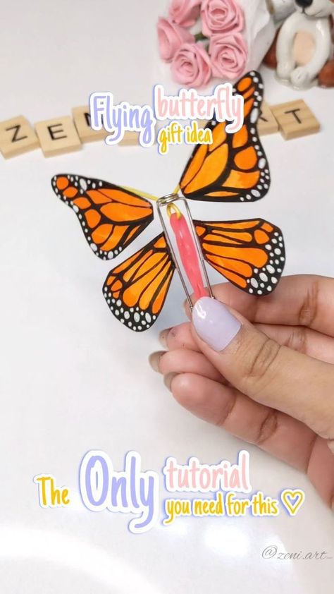 Prateek Kuhad, Flying Butterfly, Origami Butterfly, Diy Birthday Gifts For Friends, Diy Gift Set, Easy Paper Crafts Diy, Quick Crafts, Handmade Paper Crafts, Butterfly Gifts