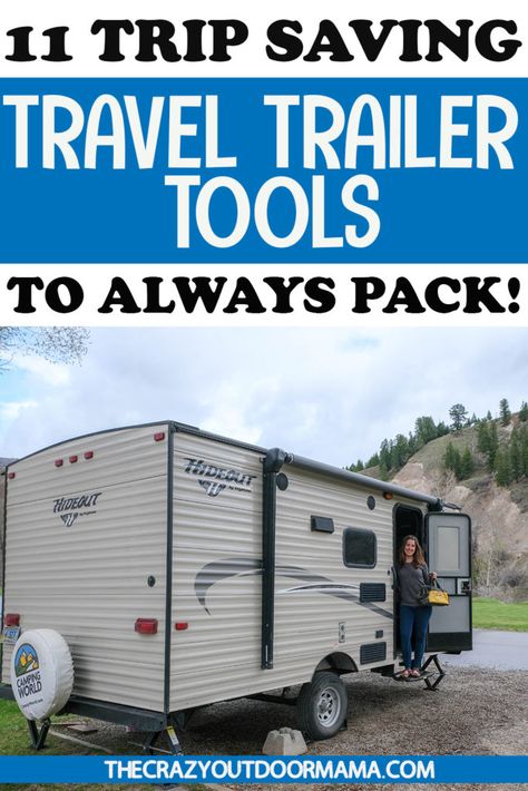 Rv Camping Checklist, Rv Camping Tips, Travel Trailer Camping, Trailer Camper, Camping Items, Camper Life, Diy Camping, Camping Checklist, Camping Supplies