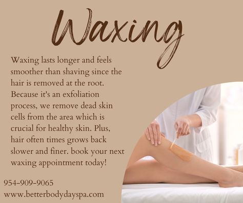 Benefits Of Brazilian Waxing, Esthetician Hacks, Body Waxing Pictures, Waxing Marketing, Esthetics Notes, Benefits Of Waxing, Waxing Aesthetic, Waxing Business, Waxing Aftercare