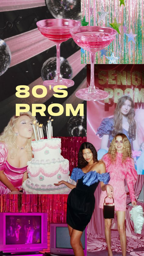 Thrifted Prom Party, 80 Prom Theme Party, 80s Prom Aesthetic, 90s Homecoming, Prom Theme Party, 80's Prom, 80s Prom, Prom Theme, 80s Party