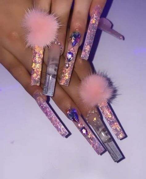 Boujee Nails Acrylic Long, Long Exotic Nail Designs, Extra Long Acrylic Nails, Exotic Birthday Nails, Very Long Nails, Nails Art Simple, Nail Art 2022, Design Nails Art, Xxl Nails