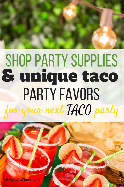 Hosting a uniquely taco-tastic party with quirky, fun, and delicious party supplies and party favors. #parties #supplies #plates #cups #favors #balloons #tacos #tacolovers #uniquepartyideas Taco Party Favors For Adults, Fiesta Party Favors For Adults, Taco Party Favors, Taco Party Decorations, Fiesta Party Favors, Tequila Party, Unique Party Ideas, Fun Plates, Party Favors For Adults