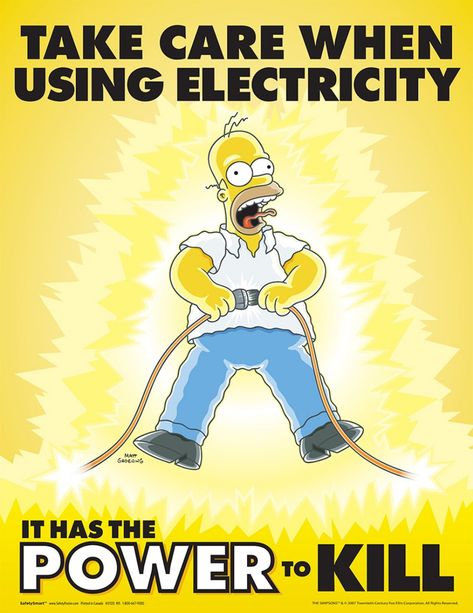 22 Simpsons Safety Posters - Gallery Workplace Safety Slogans, Safety Pictures, Safety Quotes, Office Safety, Health And Safety Poster, Safety Slogans, Lab Safety, Safety Posters, Construction Safety