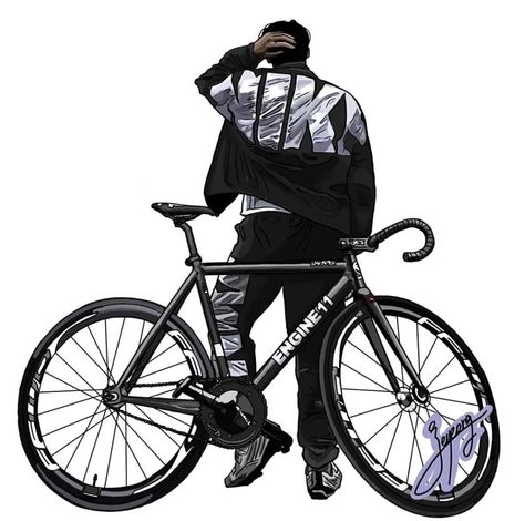 Fixed Gear Bike Anime, Fixie Anime, Windbreaker Bikes, Windbreaker Fixie, Look Fixed Gear, Fixed Gear Bike Wallpaper, Fixie Bike Wallpaper, Windbreaker Bike, Fixie Bike Ideas