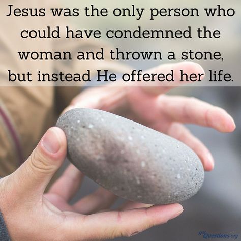 Why did Jesus say only the sinless person could "cast the first stone"? And why didn't Jesus? http://www.gotquestions.org/without-sin-cast-first-stone.html Cast The First Stone, Stone Quotes, Why Jesus, Catholic Quotes, Keep The Faith, Praise God, God First, The Kingdom Of God, God Almighty