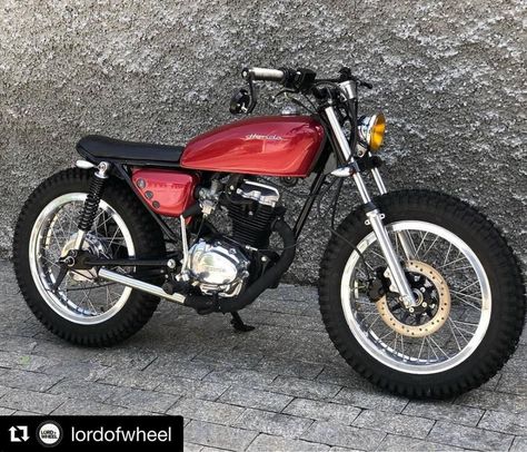 Future Motorcycle, Honda Cafe Racer, Scrambler Cafe Racer, Honda Cg125, Vintage Honda Motorcycles, Brat Bike, Suzuki Cafe Racer, Custom Motorcycle Paint Jobs, Cafe Racer Moto