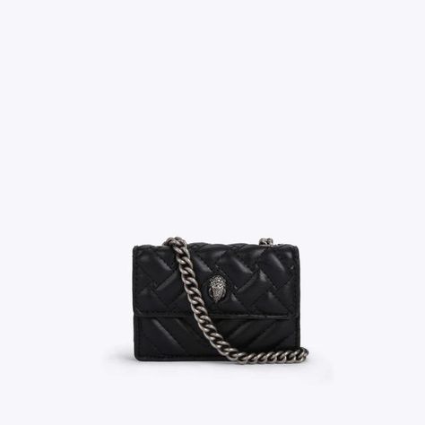 Women's Cross Body Bags | Kurt Geiger Micro Kensington Bag, Bolsas Kurt Geiger, Purse Aesthetic, Quilted Cross, Lady Dior Handbag, Expensive Bag, Luxury Bags Collection, Micro Bag, Chevron Patterns