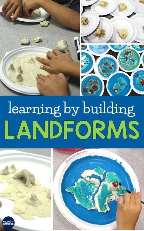 Salt Dough Landforms, Landforms Anchor Chart, Landforms Activities, Landform Projects, Preschool Social Studies, Third Grade Social Studies, Social Studies Projects, 3rd Grade Social Studies, Geography Activities