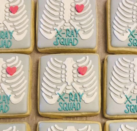 Radiology Cookies, Rad Tech Week, Radiology Technician, Ultrasound Technician, Thank You Cookies, Cookies Party, Retirement Cake, Radiology Tech, Cookies Decoradas