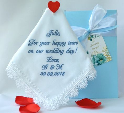 Mother of the bride handkerchief personalized hankerchief Wedding gift for mom from daughter for sis Bride Handkerchief, Grandmother Of The Bride, Personalized Handkerchief, Wedding Gift For Mom, Wedding Hankerchief, Embroidered Handkerchief Wedding, Handkerchief Wedding, Gift For Mom From Daughter, Sister Wedding Gift