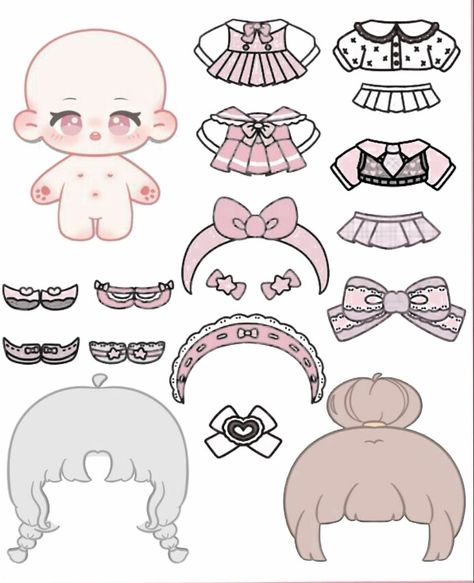 Charming Paper Doll Templates for DIY Craft Projects Foamiran Flowers, Paper Doll Craft, Free Printable Paper Dolls, Paper Doll Printable Templates, Cute Easy Doodles, Paper Duck, Paper Dolls Clothing, Anime Paper, Paper Dolls Diy