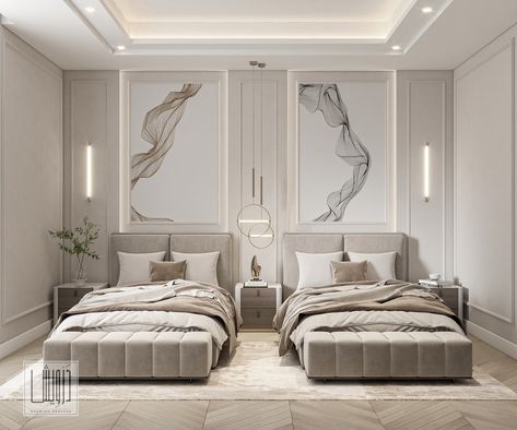 Sleeping Room Design, Modern Guest Bedroom, Guest Bedroom Design, Luxury Room Bedroom, Modern Luxury Bedroom, تصميم للمنزل العصري, Guest Bedroom Decor, Hotel Room Design, Luxury Bedroom Design