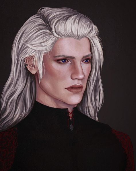 Rhaegar Targaryen. Cr: @efficiar Aegon Iii Targaryen, Aegon Iii, Targaryen Dynasty, Rhaegar And Lyanna, Targaryen Art, Fire Book, Asoiaf Art, Dragon Dance, Targaryen Aesthetic