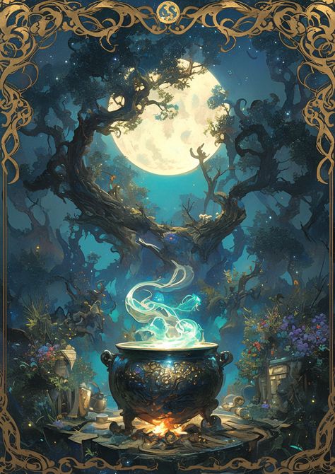 mystical and atmospheric witchy tarot card #midjourneyV6 #aiartgeneratedart #generativeart #generativeartwork #artificialintelligenceai #aiartgenerator #aiartwork #aiartworks #artificialintelligence #midjourney #midjourneyart #midjourneycommunity Mothers Painting, Witchy Images, Cauldron Art, Witchy Artwork, Witches Tarot Cards, Lunar Witch, Mother Painting, Witch Pictures, Witchy Art