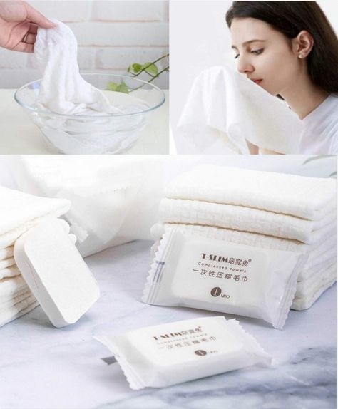 Compressed Towel, Travel Size Toiletries, Camping Towel, Reusable Paper Towels, Cleaning Rags, Travel Towel, Face Towel, Without Makeup, Paper Towel