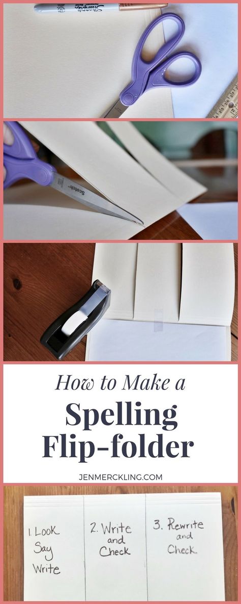 Spelling Flip-Folders--Try this easy and effective way for your child to practice spelling words independently at home! #homeschool #spelling #spellingpractice #flipfolder #independentpractice Best Way To Practice Spelling Words, Fun Way To Learn Spelling Words, Homeschool Spelling Activities, Fun Ways To Practice Spelling Words, Practice Spelling Words At Home, Ways To Practice Spelling Words, Homeschool Spelling, Practice Spelling Words, Spelling Ideas