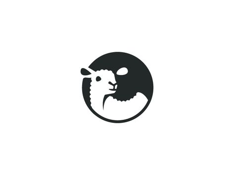 Lamb  by Stevan Rodic  NS: brilliant exercise of positive/negative, especially given the true-to-subject colour constrast Stage Logo, Serigrafia Ideas, Sheep Logo, Coffee Brands, Goat Logo, Baby Buffalo, Pet Logo, Logo Animal, Logo Luxury