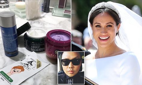 Meghan Markle's make-up artist reveals his ULTIMATE skincare products | Daily Mail Online Meghan Markle Beauty Products, Meghan Markle Skincare, Royal Beauty, Best Skincare Products, Lip Colour, Make Up Artist, Beauty Photos, The Duchess, Harry And Meghan