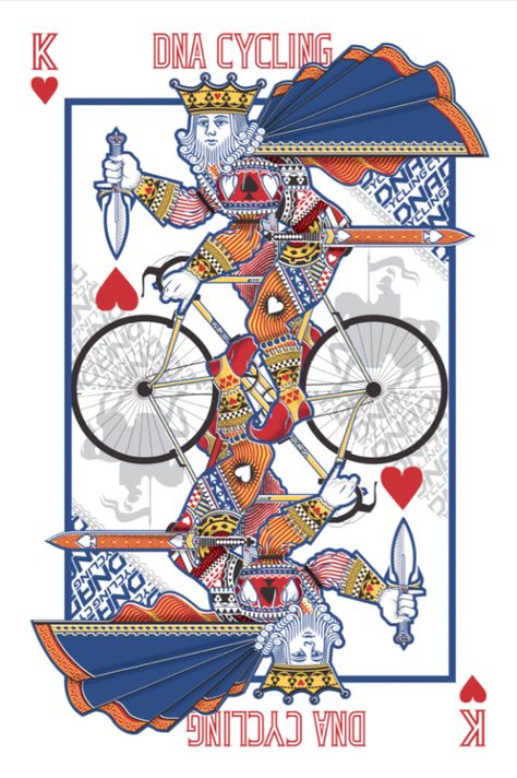 Bēhance: Playing Cards by John Powell | PLAYING CARDS + ART = COLLECTING Cycle Quotes, Bicycle Artwork, Retro Bikes, King Card, Cycling Posters, Bike Race, Bike Illustration, Playing Cards Art, Chop Chop