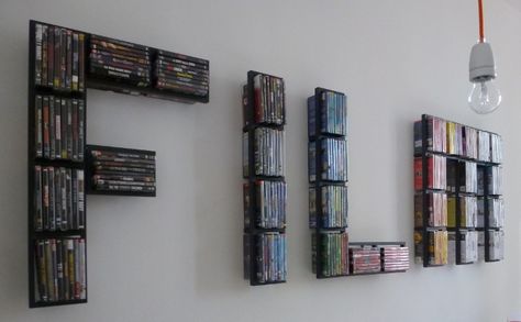 Clever way to store DVD/CDs. IKEA Hackers| Clever ideas and hacks for your IKEA Lerberg Ikea, Ikea Dvd Storage, Diy Dvd Storage, Diy Dvd, Diy Moving, Dvd Shelves, Cd Storage, Dvd Storage, Ikea Hackers