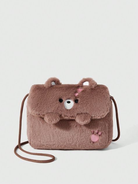 ROMWE Kawaii Cute Brown Bear Design Women's Crossbody BagI discovered amazing products on SHEIN.com, come check them out! Romwe Kawaii, Barang Aesthetic, Cute Brown Bear, Bear Design, Womens Crossbody Bag, Brown Bear, Amazing Products, Luggage Bags, See It