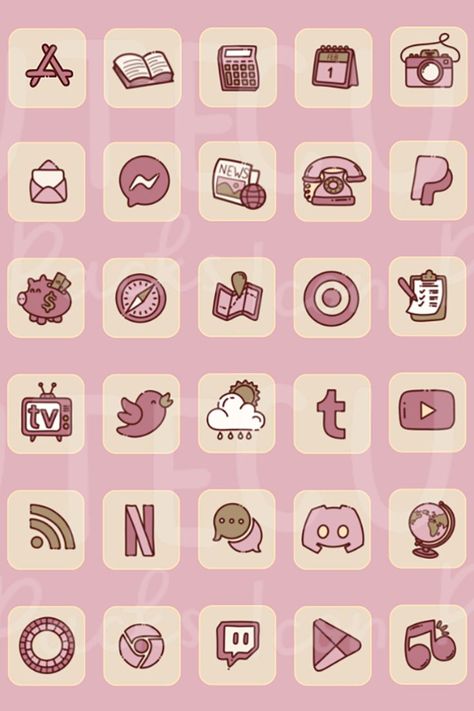 Samsung Icons, Hand Drawn App Icons, Widgets And Wallpapers, All Apps Icon, Android App Icon, Customization Ideas, App Store Icon, Hand Drawn Icons, Cute Icon