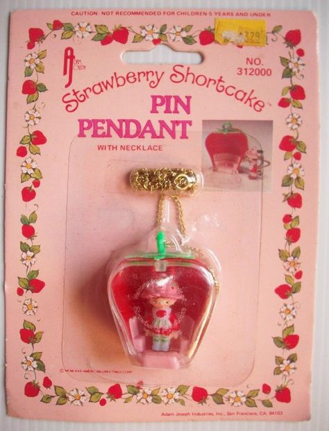 http://www.ebay.com/itm/1981-Strawberry-Shortcake-Pin-Pendant-original-unopen-package-doll-in-strawberry-/161237296837?pt=LH_DefaultDomain_0&hash=item258a7de6c5 Strawberry Things, Strawberry Shortcake Cartoon, Vintage Strawberry Shortcake, Vintage Strawberry, Strawberry Fields, Pin Pendant, Polly Pocket, Cute Toys, Strawberry Shortcake