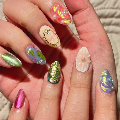 ✨🧙🏻‍♀️👑💐 wicked inspired set on @abysingss ! 🩷 medium almond soft gel extension +advanced nail art 🐳 Wicked Inspired Nails, Soft Gel Extension, Wicked Nails, Salad Fingers, Medium Almond, Inspired Nails, Gel Extensions, Nails 2024, Soft Gel