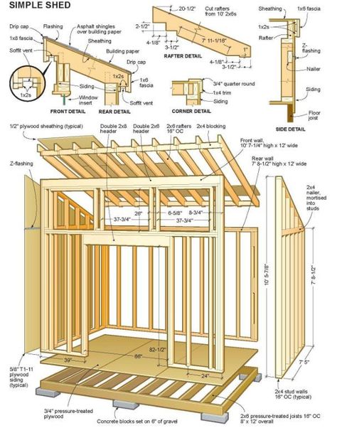 Shed Design Plans, Small Shed Plans, Diy Storage Shed Plans, Shed Blueprints, Halloween Patio, Wooden Shed, Lean To Shed Plans, Diy Storage Shed, Wood Shed Plans