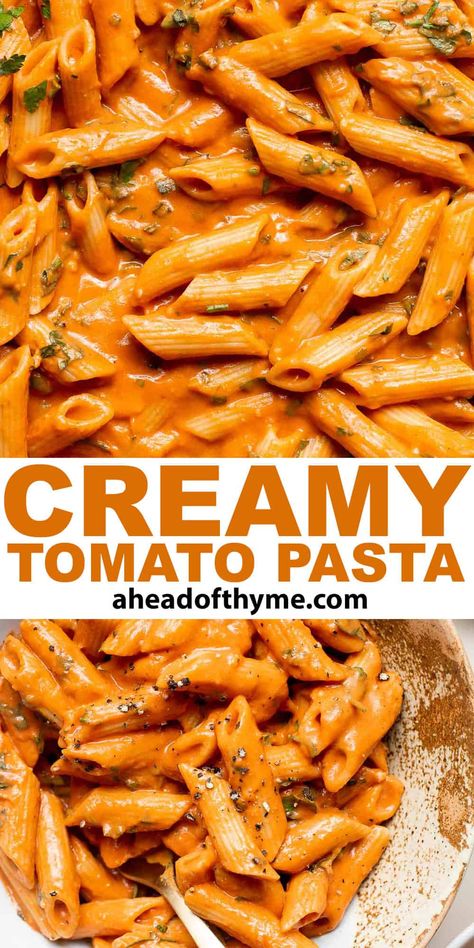 Pasta Sauce With Heavy Cream, Sauce With Heavy Cream, Red Sauce Recipe, Creamy Tomato Pasta, Cream Sauce Pasta, Tomato Pasta Recipe, Easy Pasta Sauce, Creamy Pasta Sauce, Red Sauce Pasta