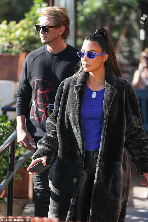 Kylie Kardashian, Estilo Kim Kardashian, Jonathan Cheban, Kim Kardashian Outfits, Robert Kardashian, Kardashian Outfit, Kim Kardashian Style, The Simple Life, Lunch Date