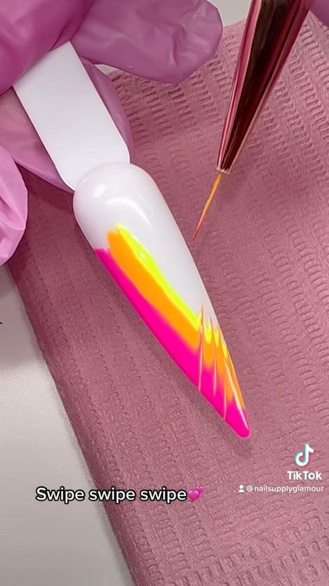 Nail Supply Glamour on Instagram: “Quick Tie Dye Tutorial 😍💖Whose tried this technique? . . . . . . #nails #nail #nailpolish #cute #nailsoftheday #beautiful #pretty…” Tie Dye Nails Tutorial, Nail Two Colors, Tie Dye Nail Art, Tye Dye Nails, Tie Dye Tutorial, Tie Dye Nails, Skin Hair, Hair Nails, Nail Supply